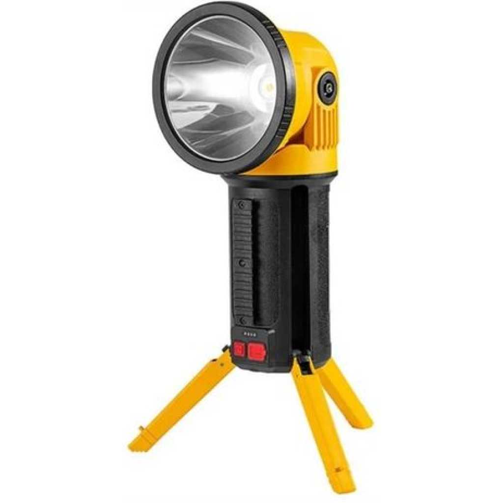 Multi-Function Portable LED Searchlight COB Support Mobile Phone Charging Hand Held Flash Torch Light Waterproof Camping -Multicolor