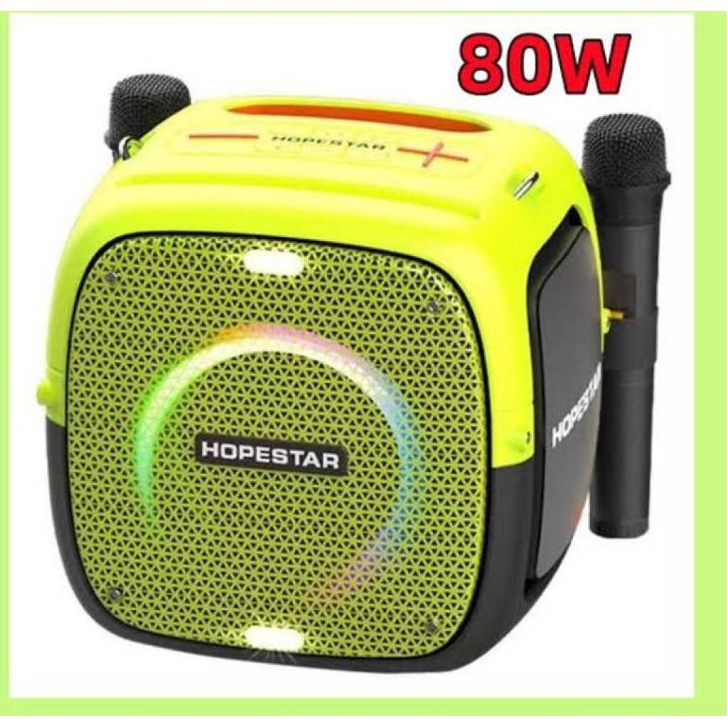 Hopestar Party One 80W RGB Lighting Wireless Bluetooth Speaker - Black, Green