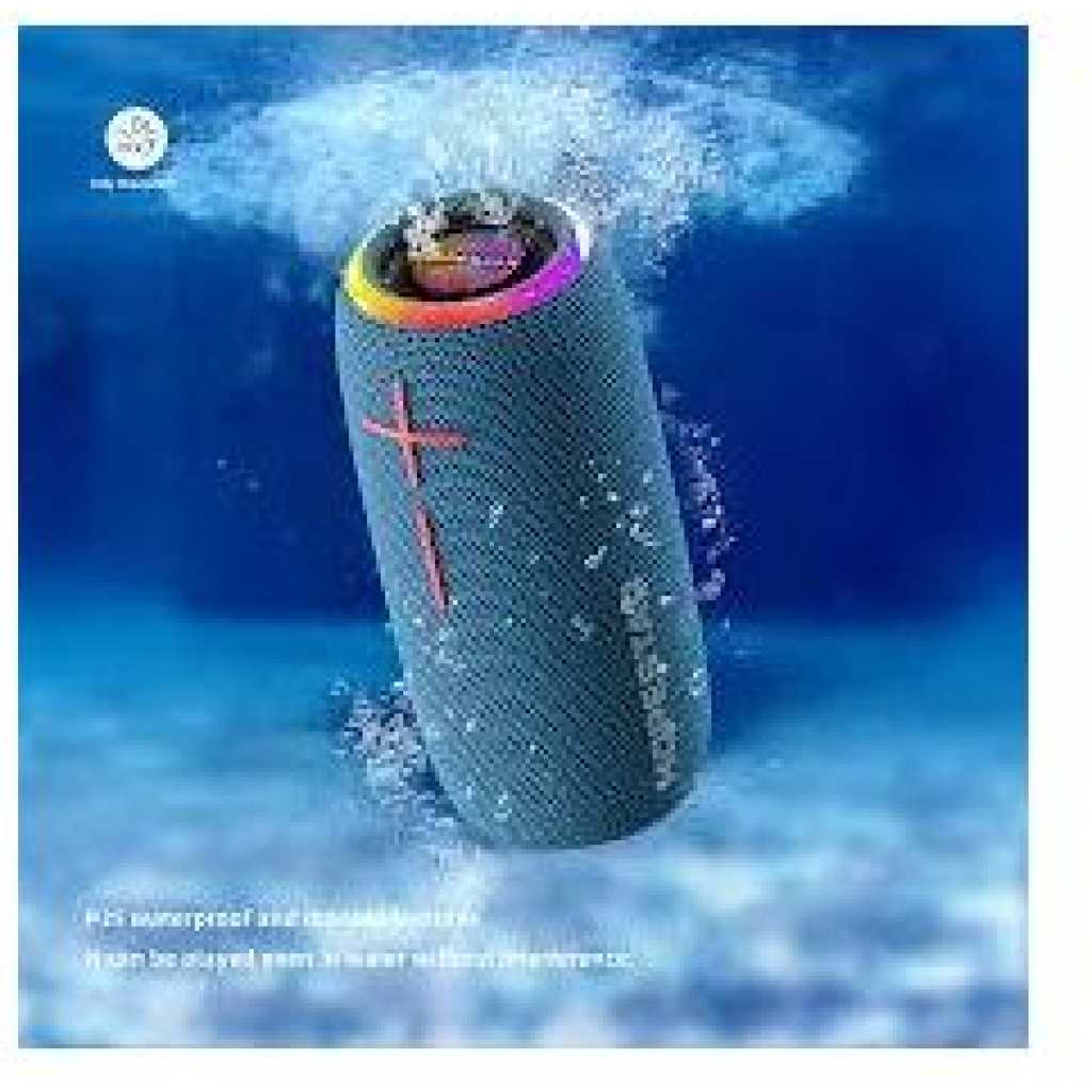 Hopestar P35 Bluetooth Waterproof Outdoor Wireless Speaker - Black