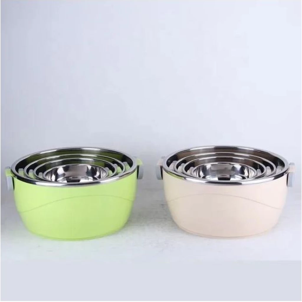 Stainless Steel Insulated Casserole Food Warmer Cooler Server Hot Pot Dish Gift (4-Piece Set) Lunch Boxes