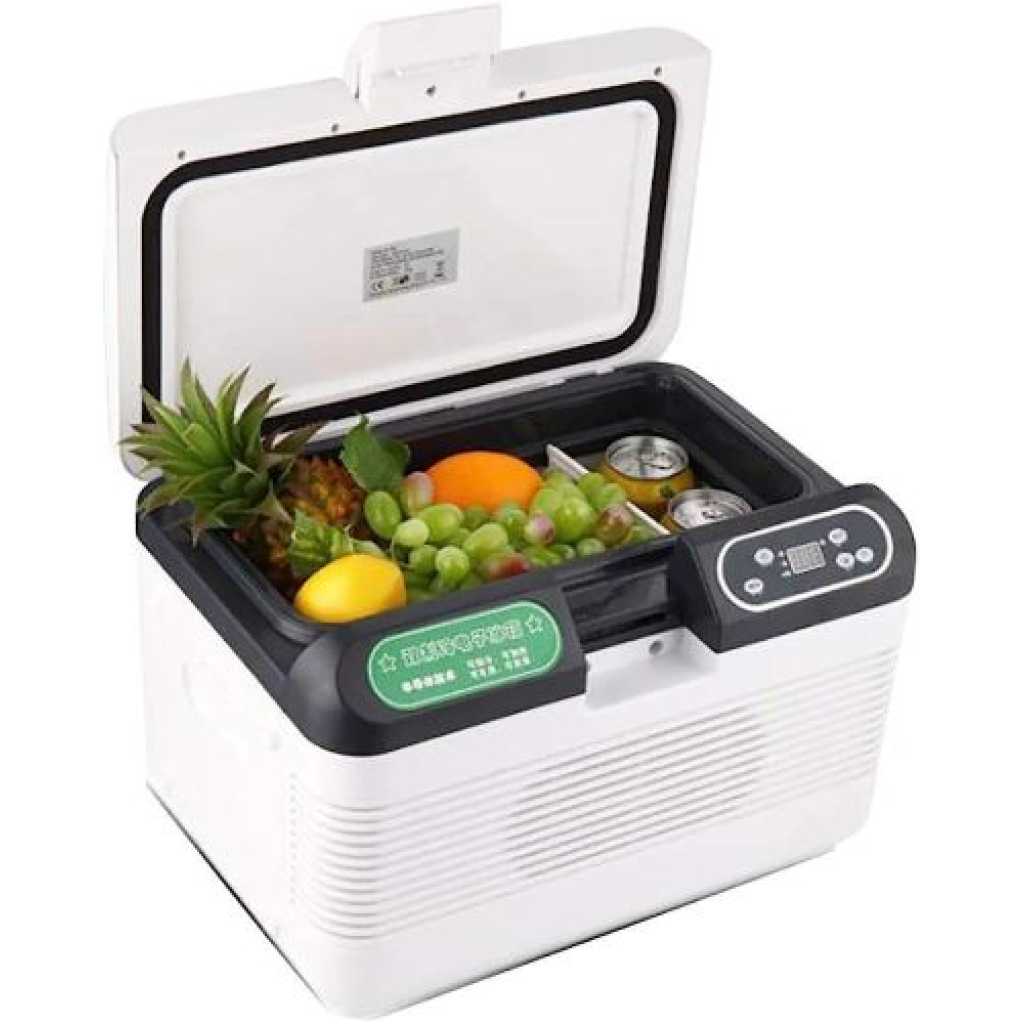 15L Portable Refrigerator,Car Fridge Cooler,Hot and Cold Function Small Mini Fridge for Car, Truck, RV, Camping, Boat, Home Use