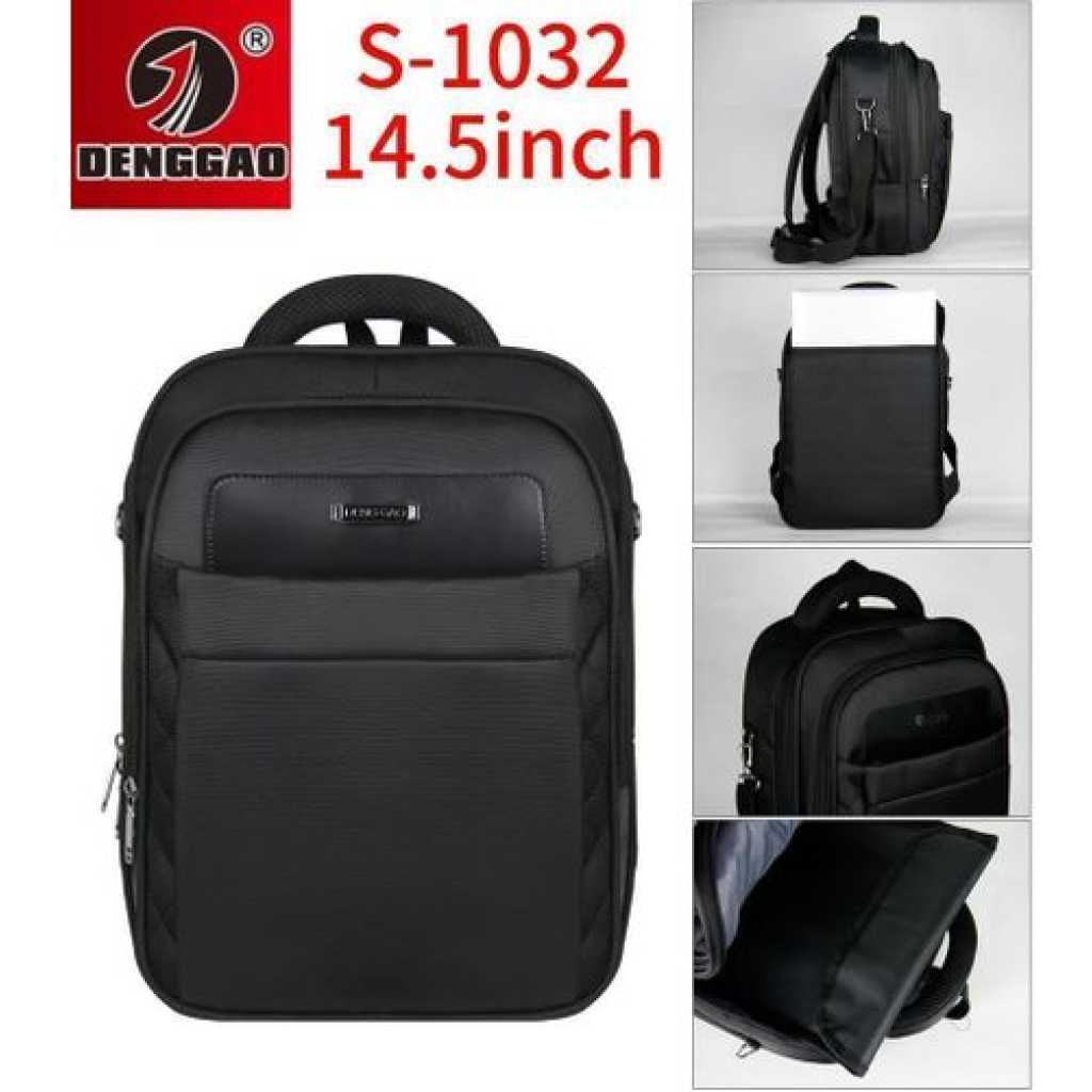 DENGGAO 14 Inch Laptop Backpack, Anti Theft Travel Backpack with USB Charging Port, Water Resistant Lightweight Computer Daypack Fits Macbook Up to 14inch for Women- Black