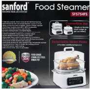 Sanford 2 Tier 9 Litre Vegetable Food Steamer 3 Speed Cooker Pot- Multicolor