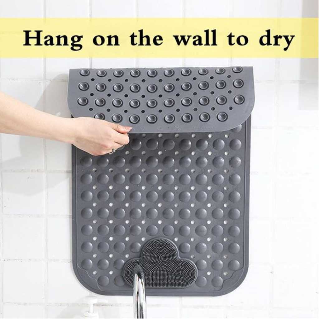 Non Slip Bath Mats For Inside Bath, Bath Mats For Inside Shower, Rectangle Shower Mat Anti Slip,Sturdy Suction Cup Attaching,Comfortable For Feet, Nonslip For Stand Up Showers And Small Bathtubs -Multicolor