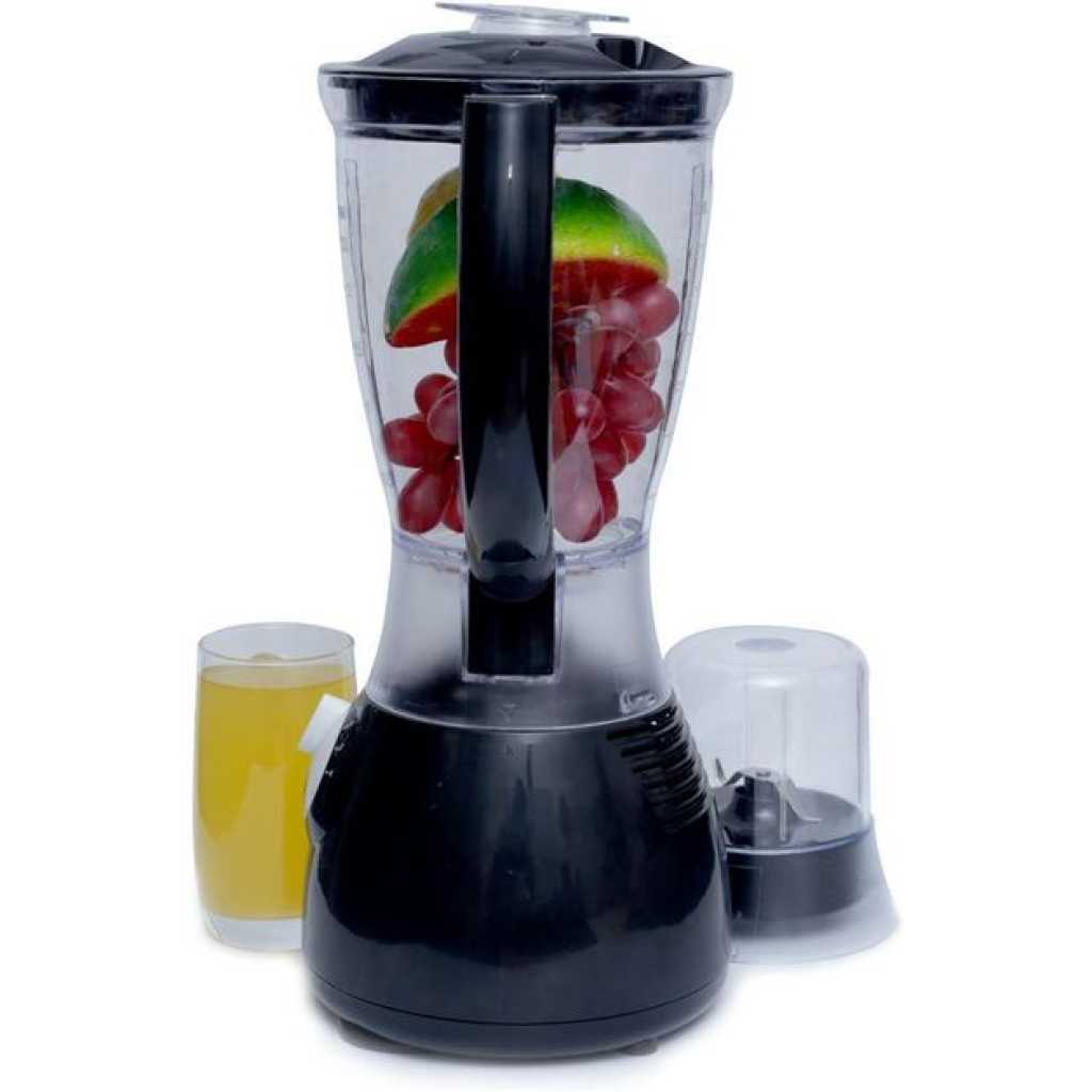 Pixel 1.5 Litres Jar Blender, 2 In1 Double - Black