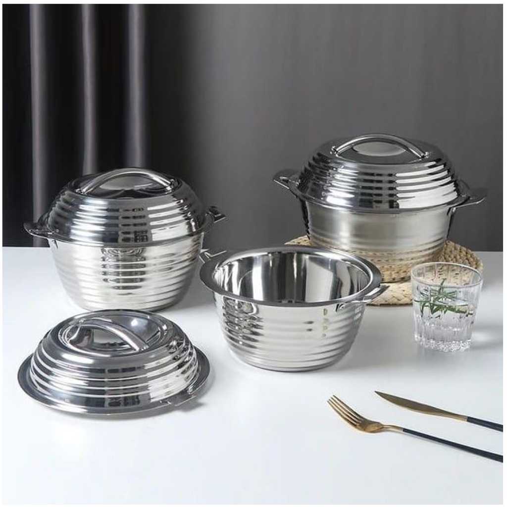 Large Capacity Food Thermo Container Casserole 4 Pcs 2L 3L 4L 5L Thermal Insulated Hot Pot Food Warmer Set