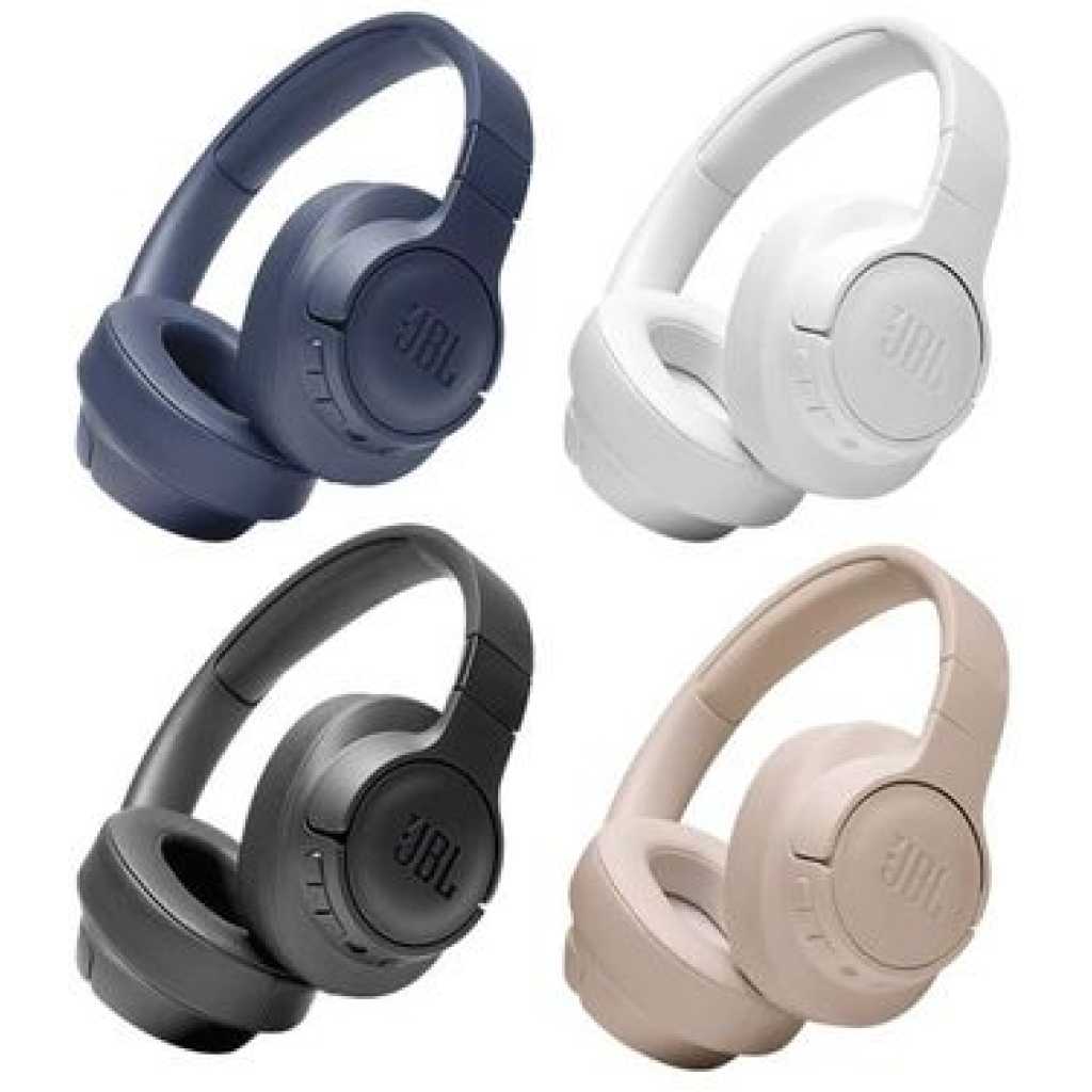 Jbi Tune 710BT Wireless Over-Ear - Bluetooth Headphones with Microphone, 50H Battery, Hands-Free Calls, Portable- Multicolor