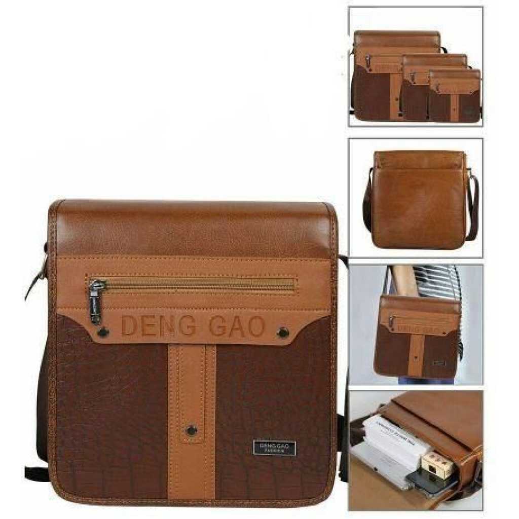 DENGGAO 3 Piece Tote Fashion Business Custom Shoulder Messenger Bags Side Travel Crossbody Bags- Multicolor