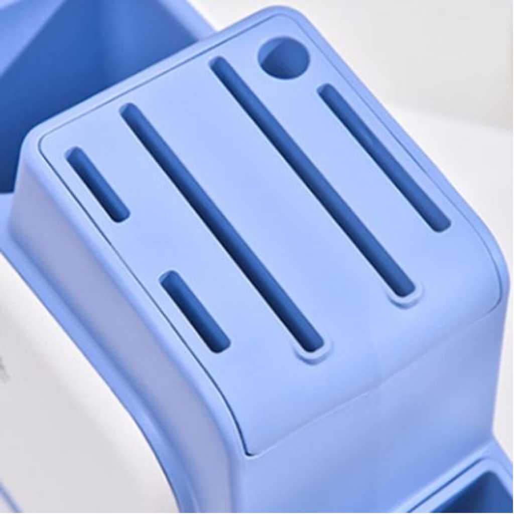 1 Piece Of Knife Holder Square Knife Block Multi-purpose Countertop Without Knives Tool Holder Scissors knife Storage Household Knife Organizer -Multicolor