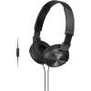 Sony MDR-ZX310AP ZX Series Wired On Ear Headphones With Mic, Black