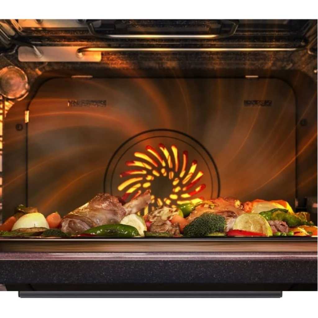 Samsung 68 Litres Built-In Electric Oven 60cm NV68A1140BK; Catalytic Cleaning, Oven Fan & Grill - Black