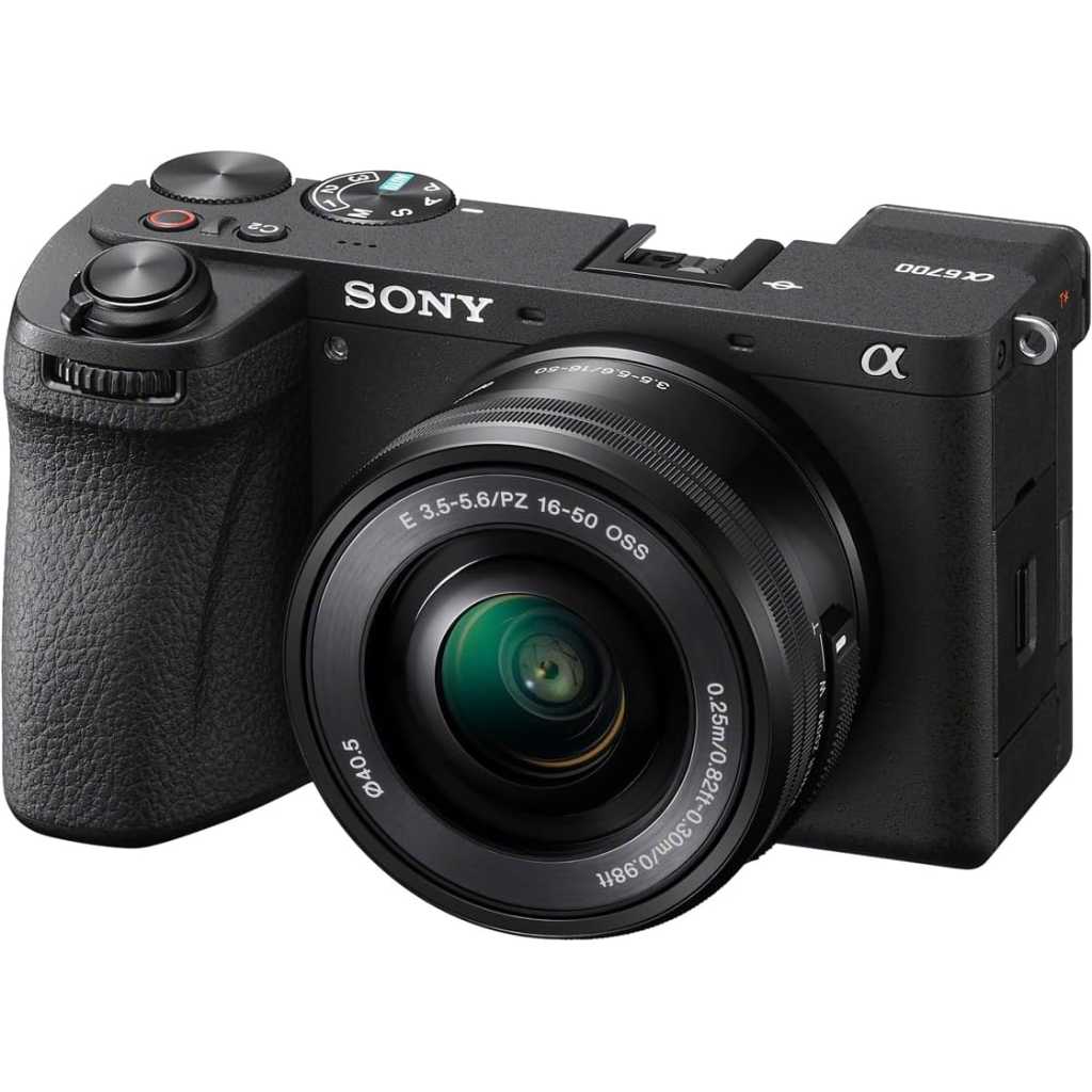 Sony Alpha 6700 – APS-C Interchangeable Lens Camera with 24.1 MP Sensor, 4K Video, AI-Based Subject Recognition, Log Shooting, LUT Handling and Vlog Friendly Functions and 16-50mm Zoom Lens