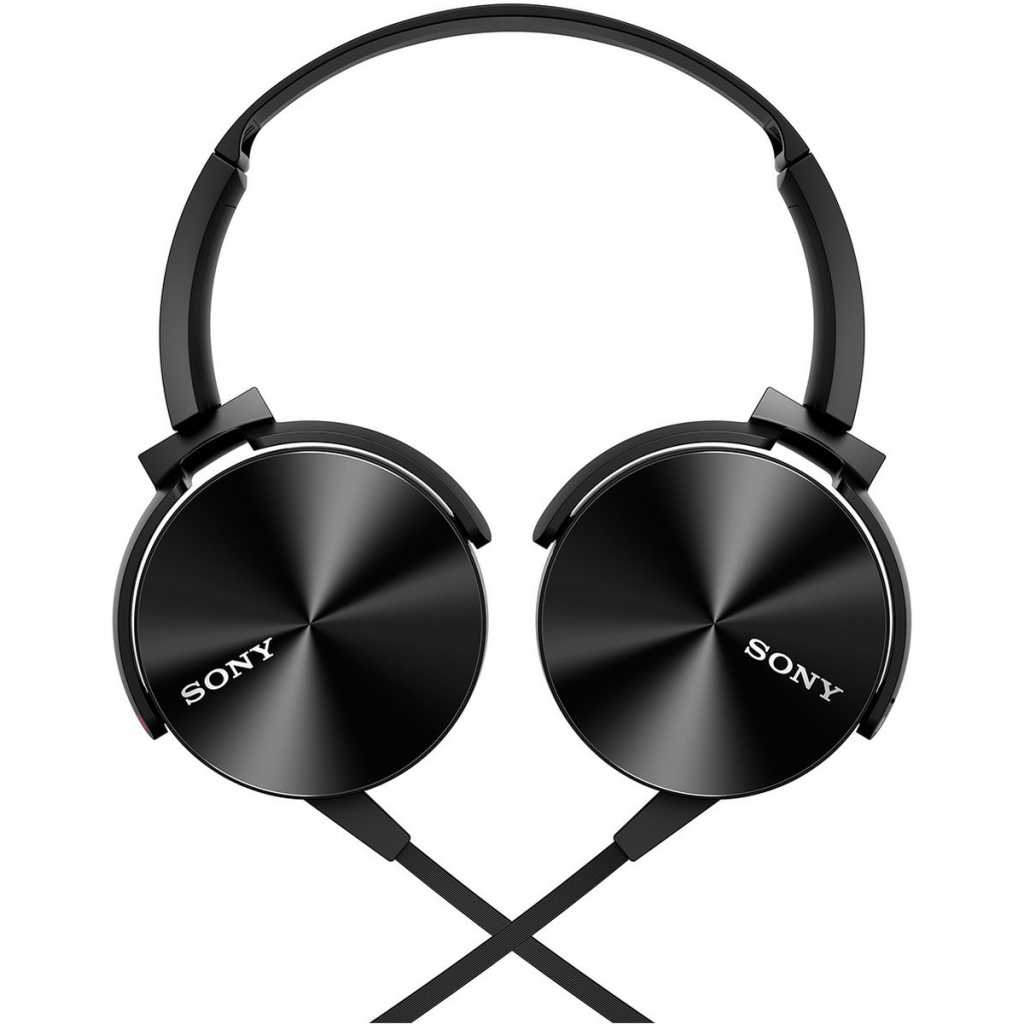 Sony MDR-XB450 On-Ear EXTRA BASS Headphones With Mic (Black)