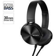 Sony MDR-XB450 On-Ear EXTRA BASS Headphones With Mic (Black)