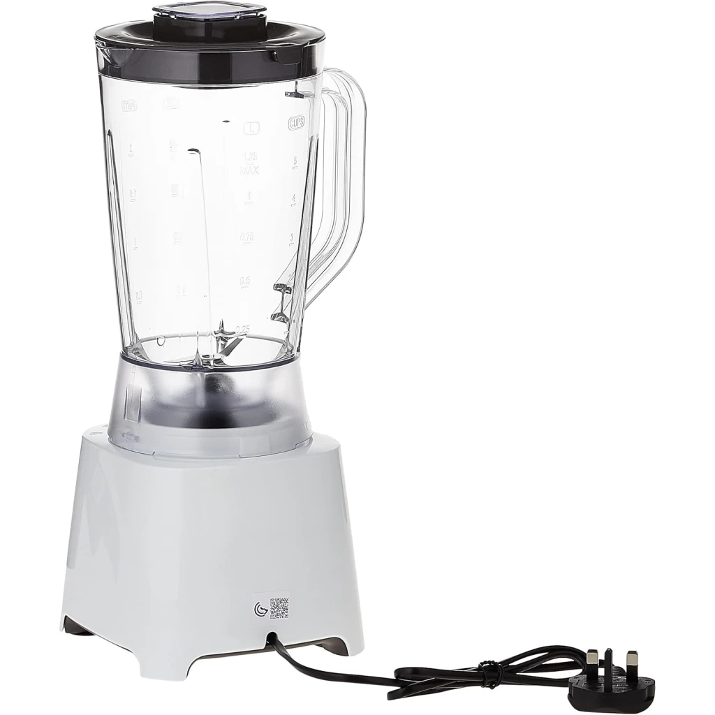 Moulinex Blendeo+ Blender, 1.5 Litre, With Ice CRush Technology & 2 Grinder And Chopper Accessories, 450 Watts, White, Plastic, Lm2B3127