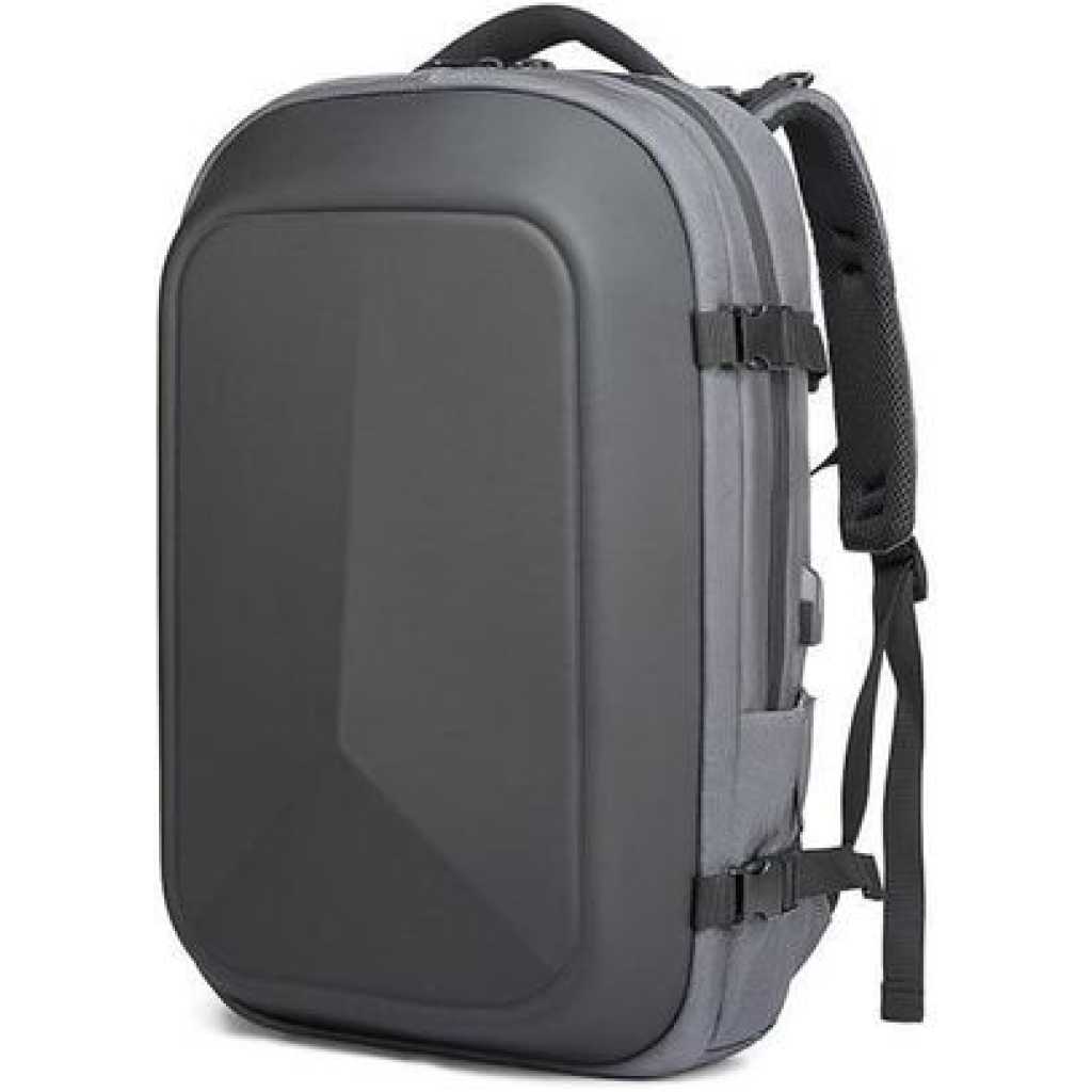 New Men's Business Multifunctional USB Charging Laptop Backpack Water-Repellent Travel School Bag- Multicolor