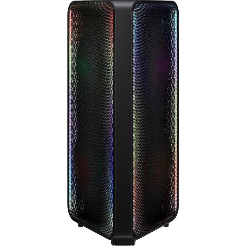 SAMSUNG MX-ST50B Sound Tower High Power Audio, 240W Floor Standing Speaker, Bi-Directional Sound, Built-In Battery, IPX5 Water Resistant, Party Light+, Bluetooth Multi-Connection