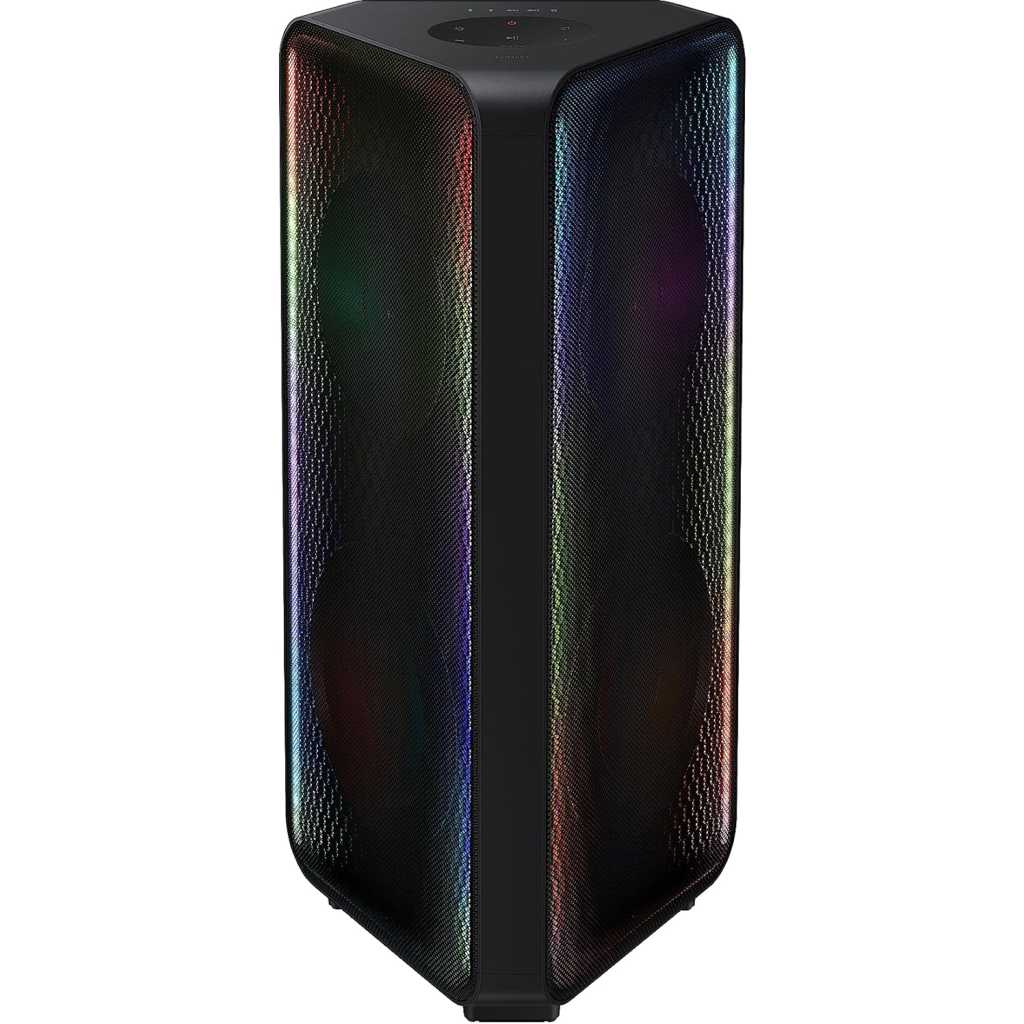 SAMSUNG MX-ST50B Sound Tower High Power Audio, 240W Floor Standing Speaker, Bi-Directional Sound, Built-In Battery, IPX5 Water Resistant, Party Light+, Bluetooth Multi-Connection