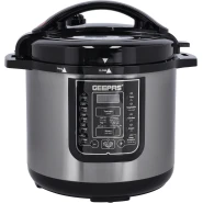 GEEPAS 12L Digital Multi Cooker | Pressure cooker,  4 digital LED display | 14 Smart Cooking Programs With One Touch , Auto Shut off Function | Ideal for Rice Meat bean vegetable Soup |Detachable Inner Lid, 1600.0 W GMC35030 Silver/Black