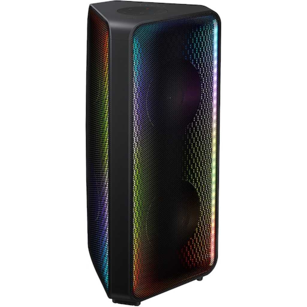 SAMSUNG MX-ST40B Sound Tower High Power Audio, 160W Floor Standing Speaker, Bi-Directional Sound, Built-in Battery, IPX5 Water Resistant, Party Lights, Bluetooth Multi-Connection