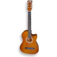 Happy 038C 6-Steel String Acoustic Guitar - Dark Brown