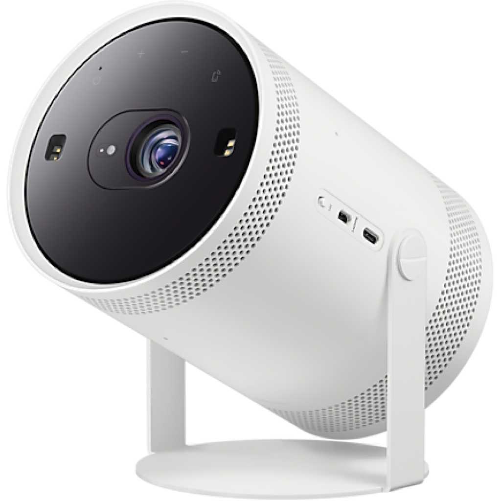 Samsung The Freestyle Portable Projector SP-LSP3BLAXTW Series 3, 1080p Full HD / PurColor / HDR10, 30~100" Screen,