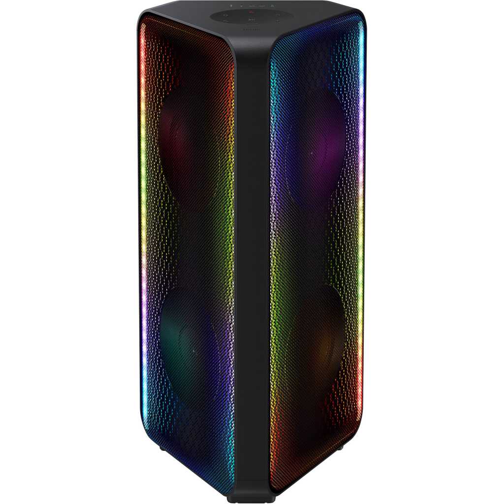 SAMSUNG MX-ST40B Sound Tower High Power Audio, 160W Floor Standing Speaker, Bi-Directional Sound, Built-in Battery, IPX5 Water Resistant, Party Lights, Bluetooth Multi-Connection