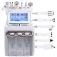 Hydrogen Oxygen Facial Machine, 7 in 1 Professional Diamond Microdermabrasion Machine Water Peeling Hydro Dermabrasion RF Scrubber Hydrafacial Machine- White