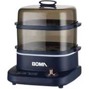 Boma 2 Level Square Electric Food Cooking Steamer Pot With Display, Timer Fuction- Multicolor