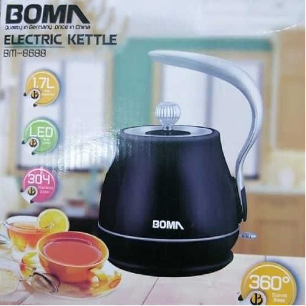 Boma 1.7L Rectro Electric Heat Kettle Automatic Power-Off Water Boiling Pot- Multicolor