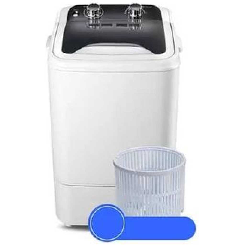 Boma Washing Machines 6KG Large Capacity Super Quiet Mini Washing Machine camping Portable Washing Machine 360 Blue Light Washing Energy Water saving TimerEasy Operation -Black White