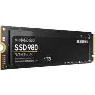 Samsung 980 SSD 1TB PCle 3.0x4, NVMe M.2 2280, Internal Solid State Drive, Storage for PC, Laptops, Gaming and More, HMB Technology, Intelligent Turbowrite, Speeds of up-to 3,500MB/s, MZ-V8V1T0B/AM - Black