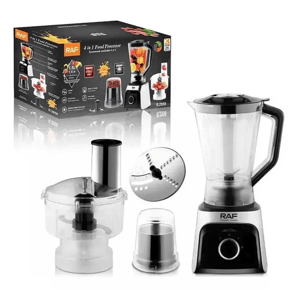 RAF Powerful Commercial Food Processor With Juicer, Blender And Grinder R.2858