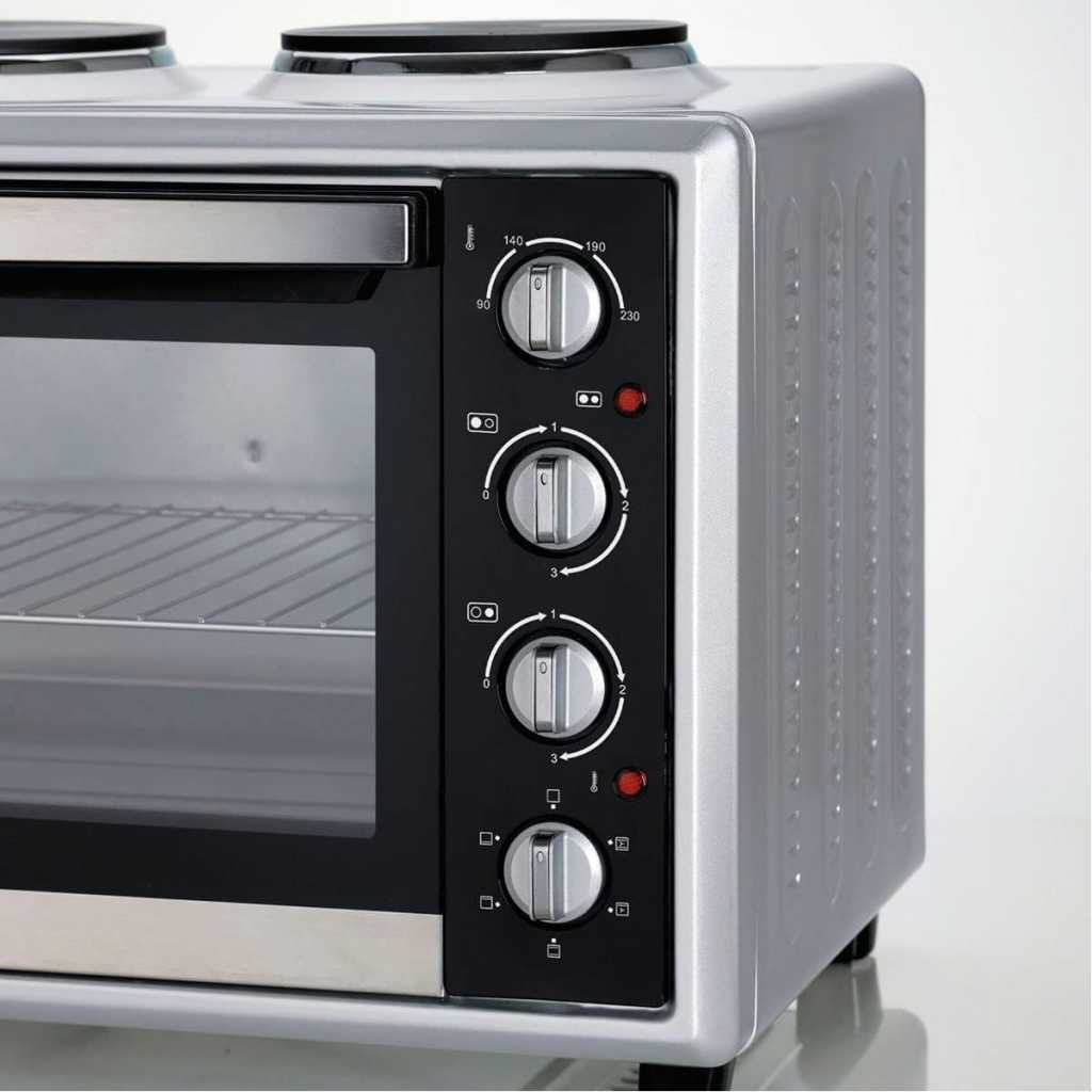 Ariete Bon Cuisine 40L Mini Oven With 2 Hotplates SFO0995 - Silver