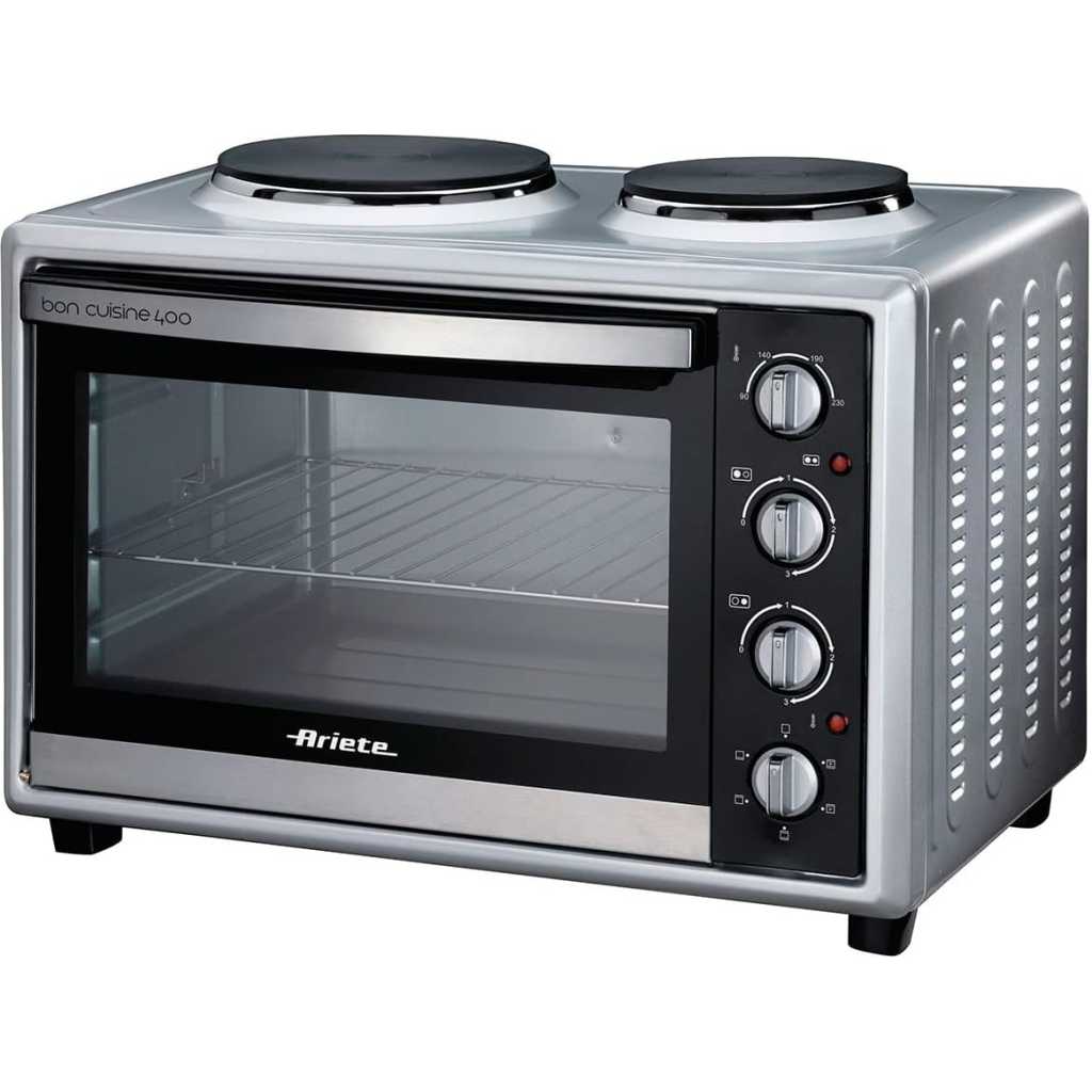 Ariete Bon Cuisine 40L Mini Oven With 2 Hotplates SFO0995 - Silver