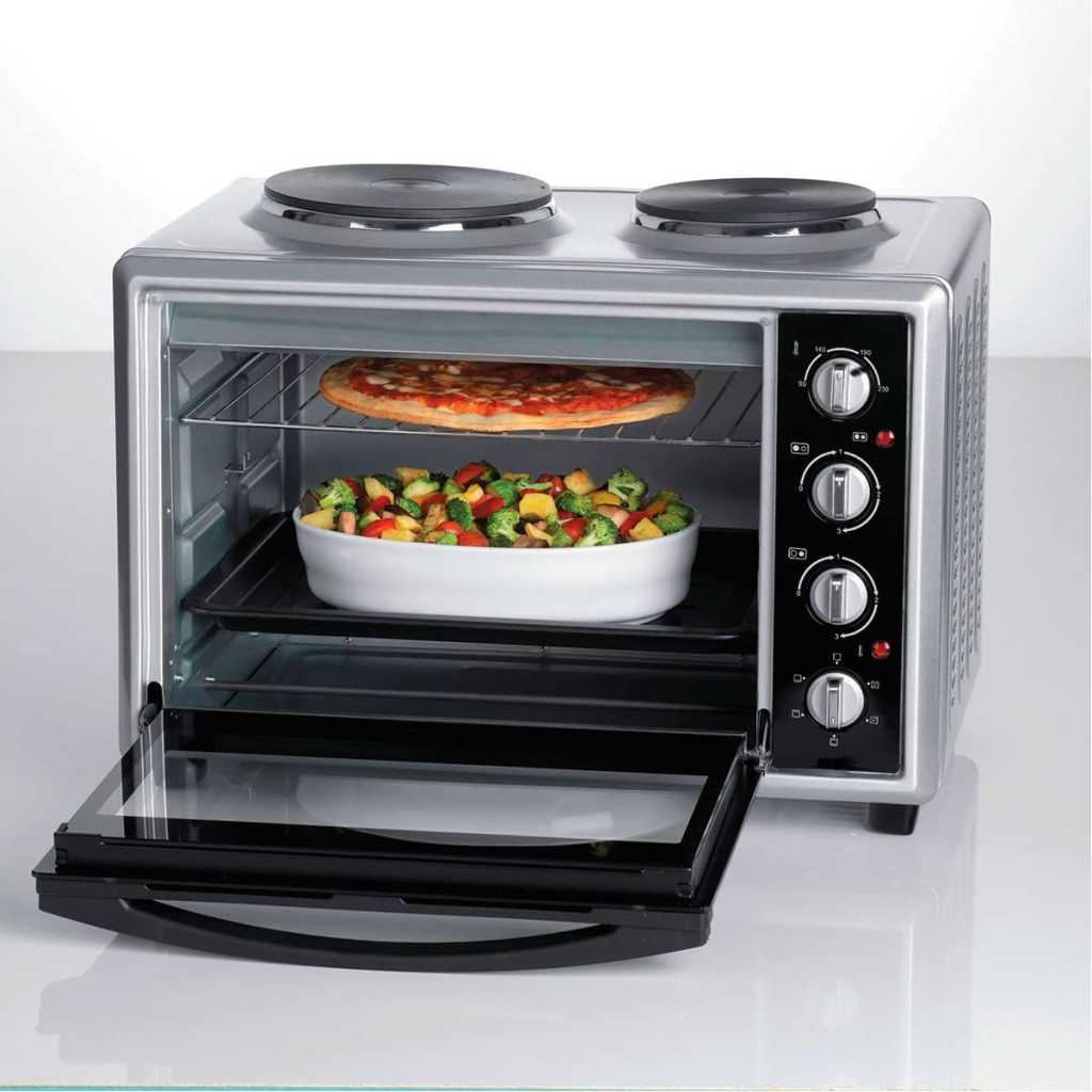 Ariete Bon Cuisine 40L Mini Oven With 2 Hotplates SFO0995 - Silver