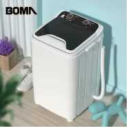 Boma Washing Machines 6KG Large Capacity Super Quiet Mini Washing Machine camping Portable Washing Machine 360 Blue Light Washing Energy Water saving TimerEasy Operation -Black White