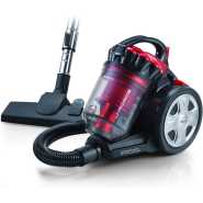 Ariete 2753 J-Force - Bagless Vacuum Cleaner, Multi-Cyclone Technology, HEPA Filter, Triple Class A, Red/Black