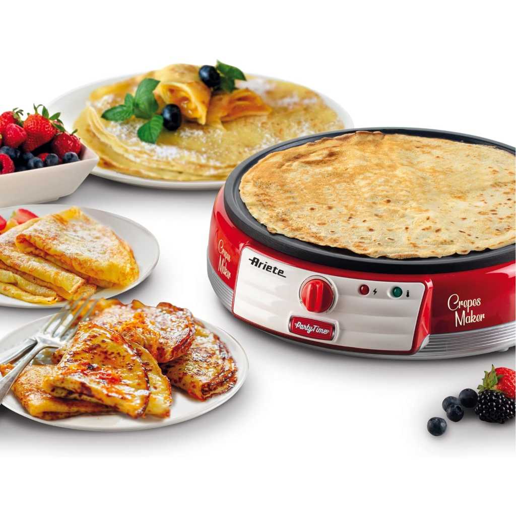 Ariete 0202 Party Time Crepe Maker Red [Energy Class A+]
