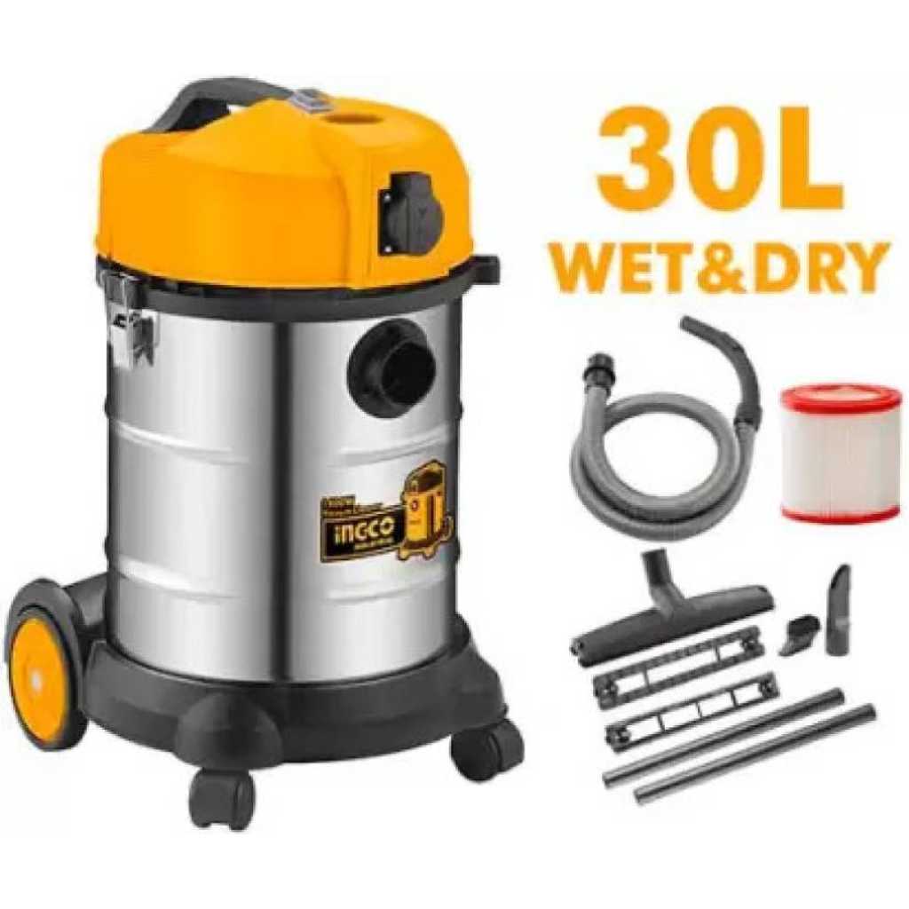 INGCO 30L Wet & Dry Vacuum Cleaner VC13301 1300W