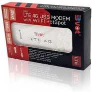 BVOT 3 in1 LTE 4G USB Modem With Wifi HotSpot- White