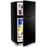 CHiQ 150 Litre (Net 112L) 2-Door Top Freezer Refrigerator, Black