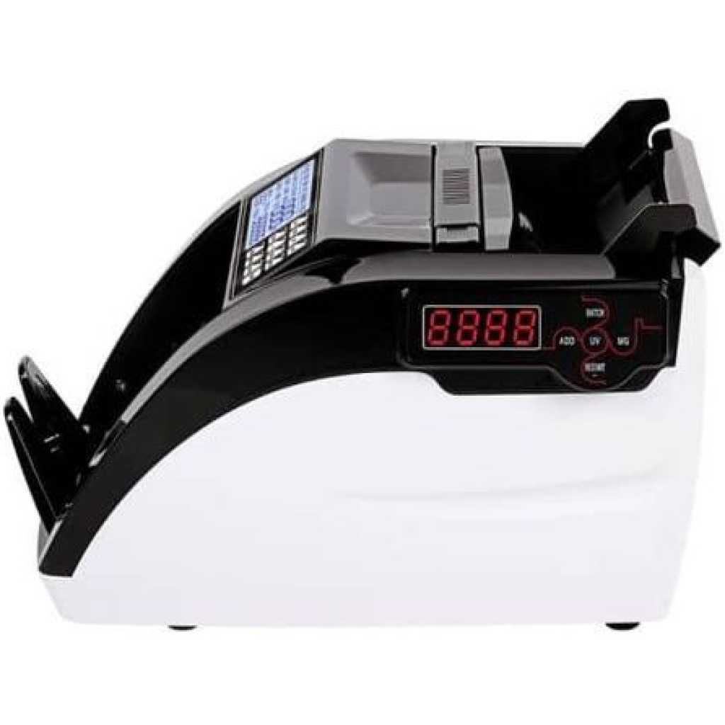 Ce Rohs AL-6100 Note Money Fake Cash Currency Counting Machine with UV MG Mt IR Detection Money Counter- Multicolor