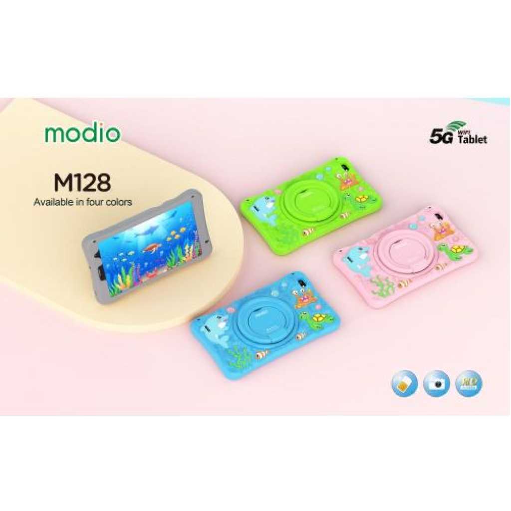 Modio M128 - 8 Inch 6GB 256GB Kids Android Tablet PC 5G- Multicolor