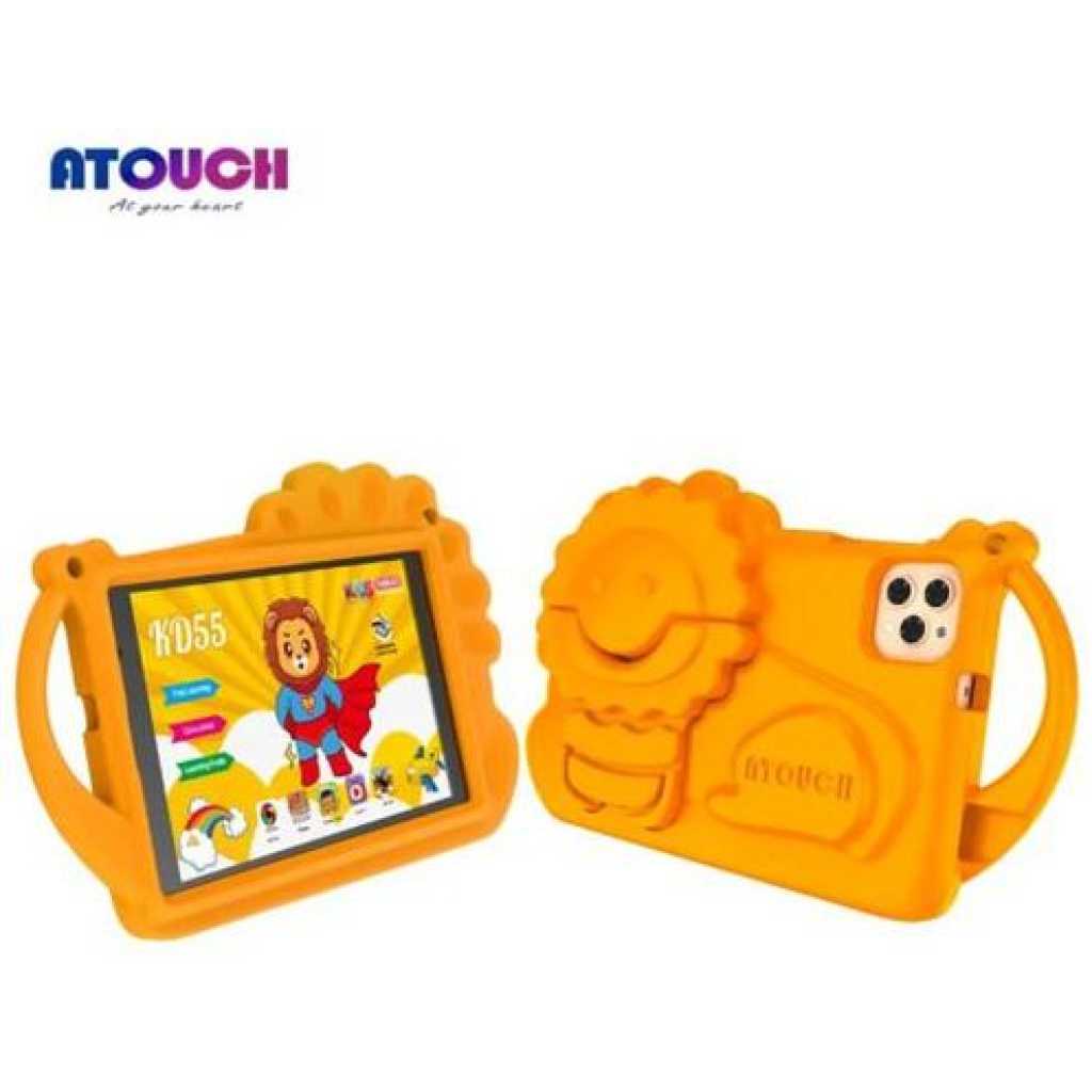 Atouch KD55 Kids Educational Tablet - 8" - 8GB RAM - 256GB ROM - Android 12 - 8000mAh- Multicolor
