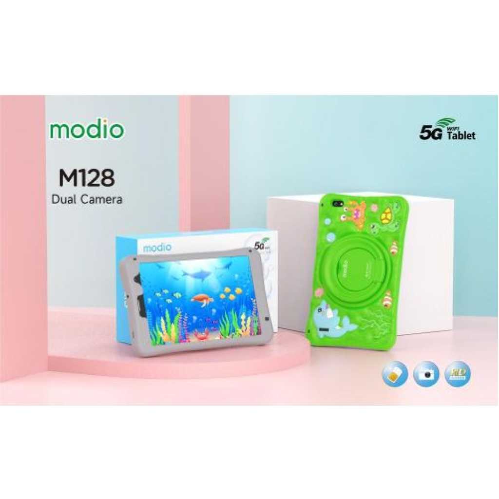 Modio M128 - 8 Inch 6GB 256GB Kids Android Tablet PC 5G- Multicolor