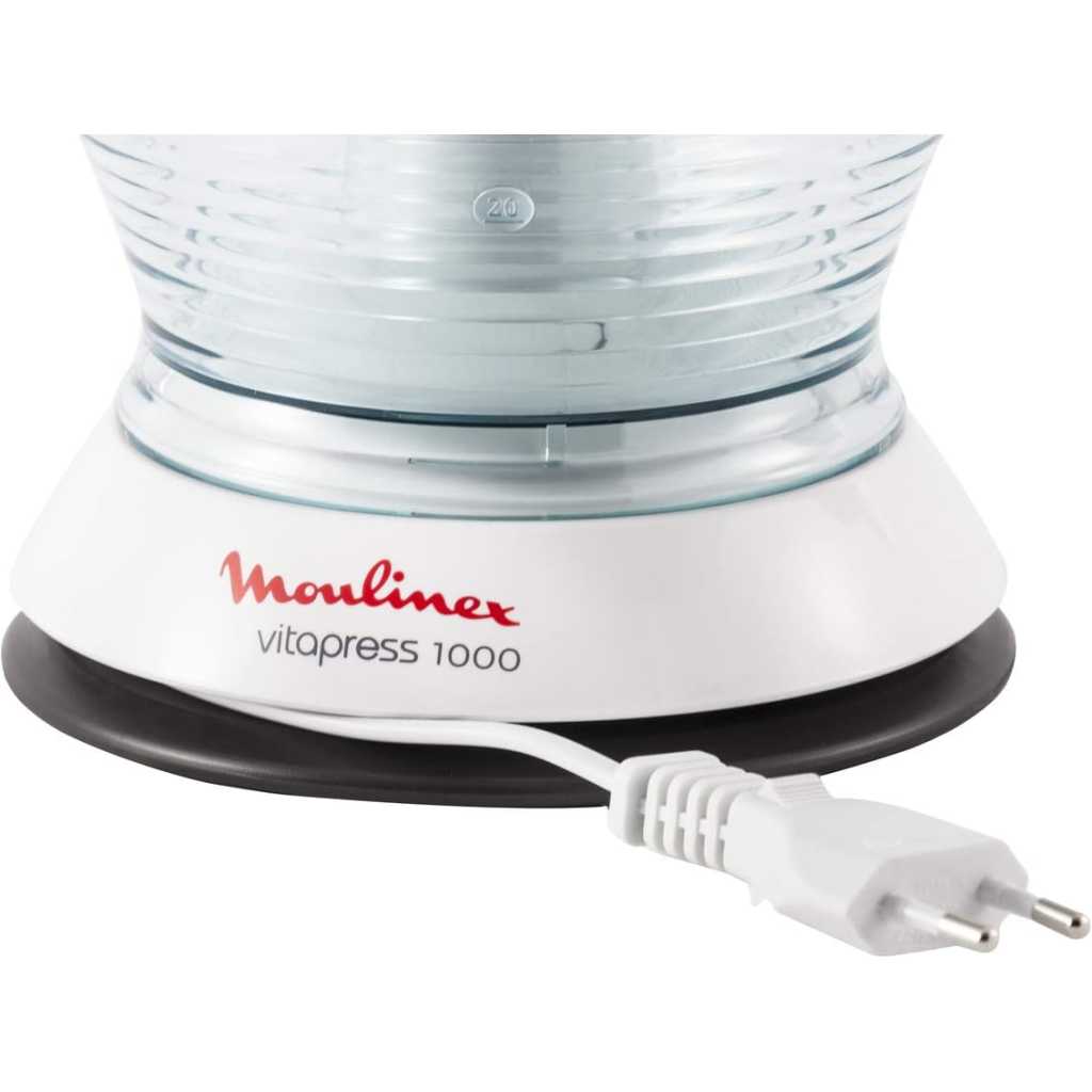 MOULINEX Vitapress 0.6 Litre Citrus Press, 25 Watts, White/Dark Grey, Plastic, PC300B27