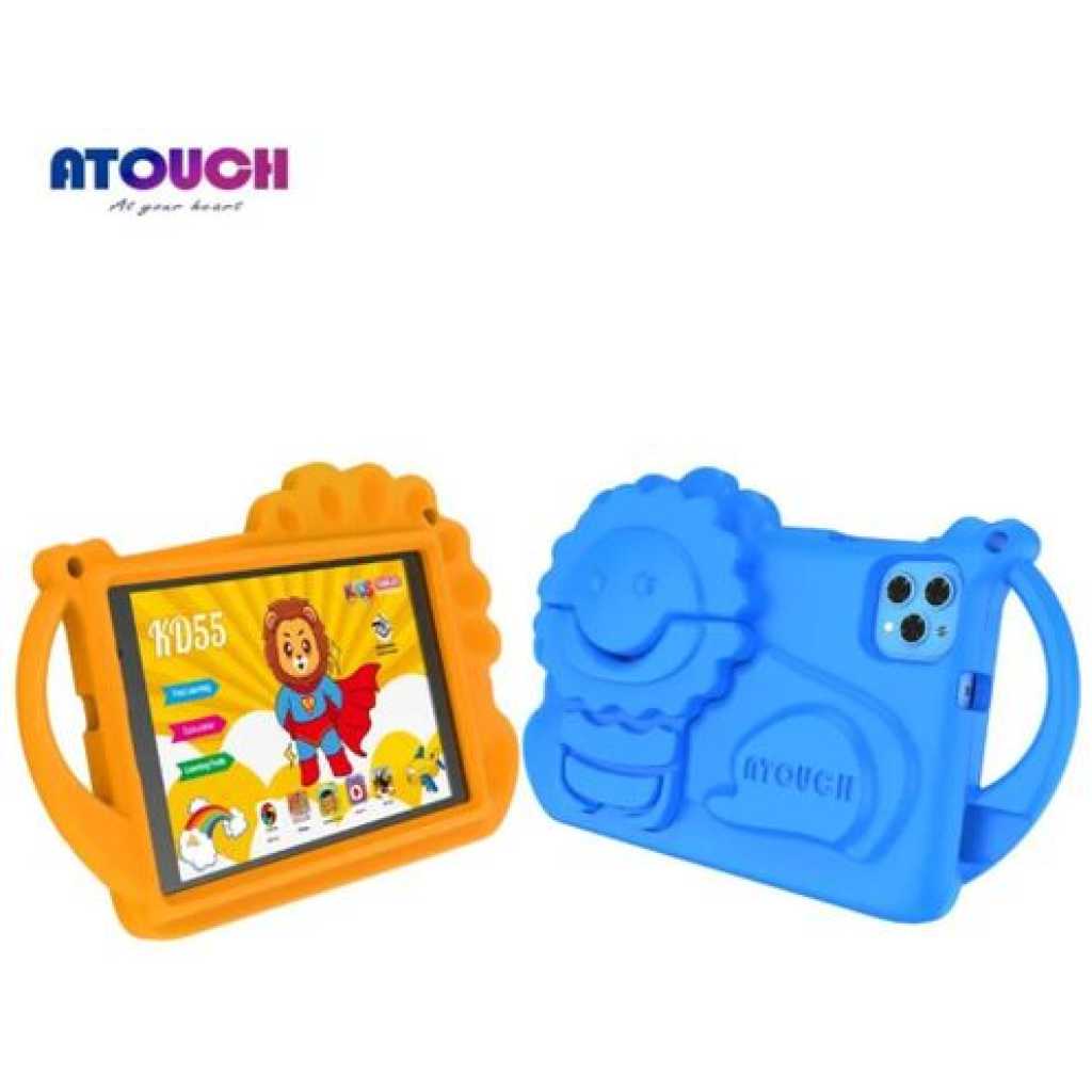 Atouch KD55 Kids Educational Tablet - 8" - 8GB RAM - 256GB ROM - Android 12 - 8000mAh- Multicolor