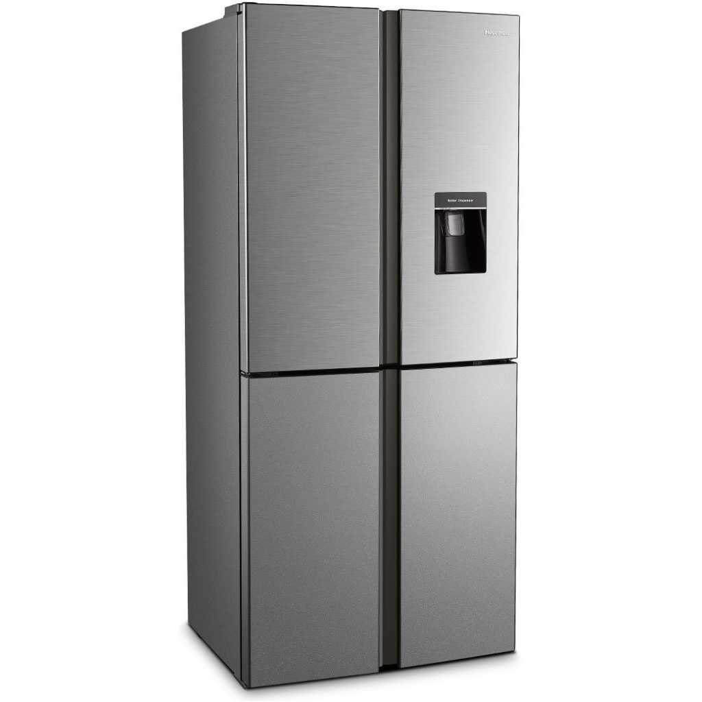 Hisense 515 - Litres Multi- Door Refrigerator With Water Dispenser, Total No Frost Fridge - Silver