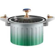3 Piece Of 10 Quart Micro Pressure Cooker, Time Saving Non Stick Micro Pressure Soup Pot